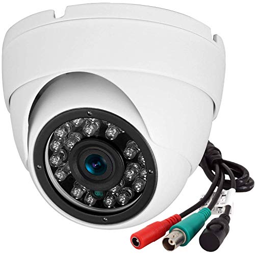 HD 1080P 4-in-1 Outdoor Security Dome Camera - True Day & Night Monitoring, Metal Housing, 24 IR-LEDs, 3.6mm Lens