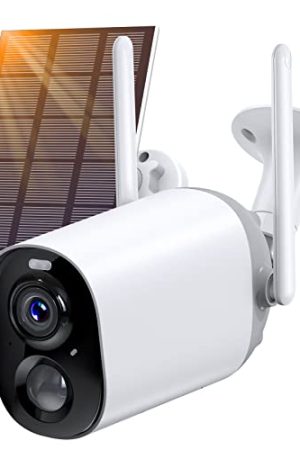NETVUE Wireless Security Camera | 100% Wireless, Solar-Powered, AI Detection, IP66 Waterproof