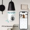 2K Light Bulb Security Camera - 360° Wi-Fi, Color Night Vision, Motion Alerts, Auto Tracking, SD & Cloud Storage, Alexa Compatible - Image 3