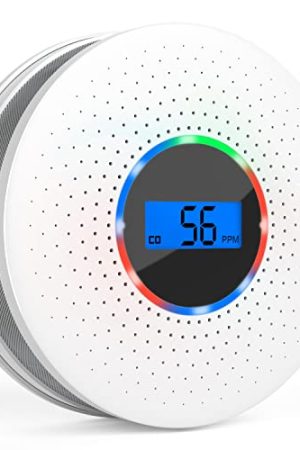 CHZHVAN Smoke Detector Carbon Monoxide Detector Combo: Dual Sensor Protection for Ultimate Home Safety