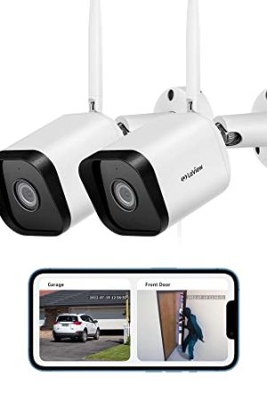 LaView Outdoor Security Camera - 1080P HD, Wi-Fi, Motion Detection, Two-Way Audio, Night Vision, and ONVIF Compatibility