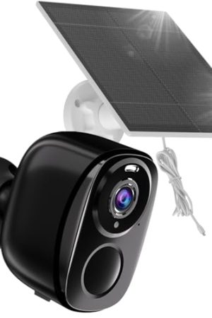 2K QHD Solar Security Camera with 5200mAh Battery - Uninterrupted