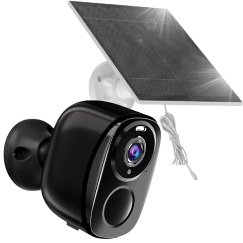 2K QHD Solar Security Camera with 5200mAh Battery - Uninterrupted