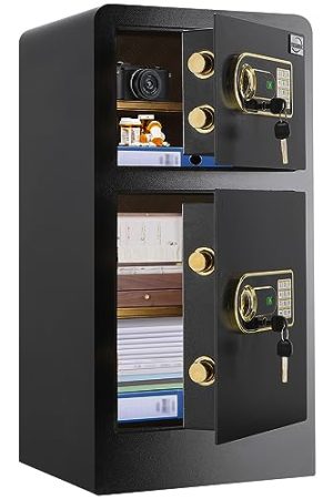 Large Double Door Safe Box, Heavy Duty Cabinet Safe