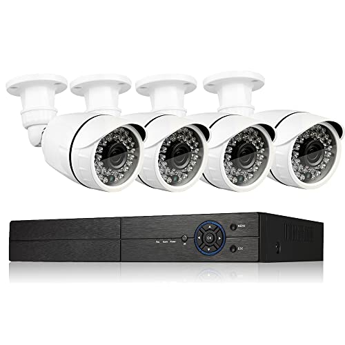 4 Channel 1080P DVR System with 720P Weatherproof Cameras
