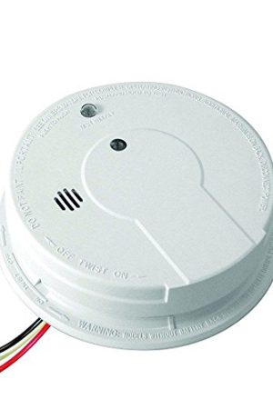 Kidde Hardwired Smoke Detector - Photoelectric Sensor, 9-Volt Battery Backup, Included Battery