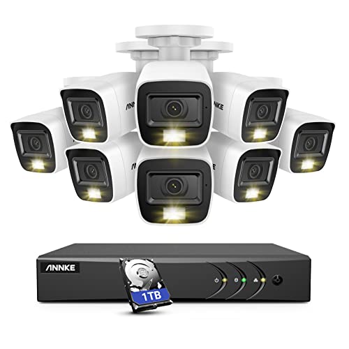 ANNKE Home Wired Camera Security System - 8CH 3K Lite H.265+ AI DVR, 1080P IP67 Weatherproof Cameras