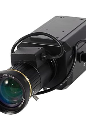 Vanxse CCTV 2K 4MP H.265 POE WDR AI Box Bullet Network IP Security Camera - 5-50mm F1.4 Varifocal Lens
