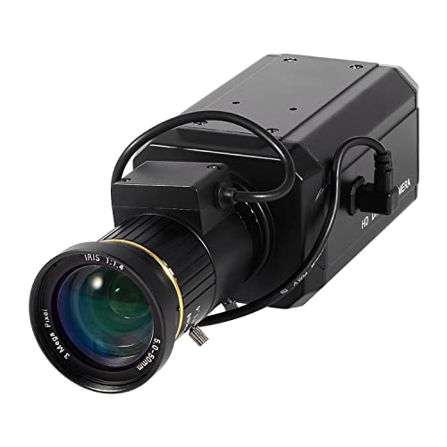 Vanxse CCTV 2K 4MP H.265 POE WDR AI Box Bullet Network IP Security Camera - 5-50mm F1.4 Varifocal Lens