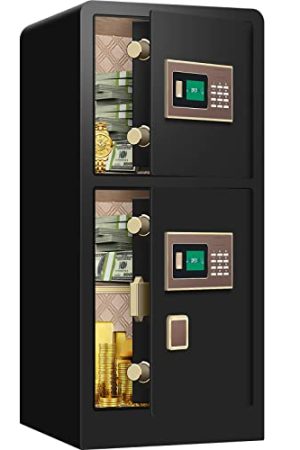 7.2 Cu ft Extra Large Home Safe - Fireproof, Waterproof, Two Departments, Anti-Theft Digital Security Box