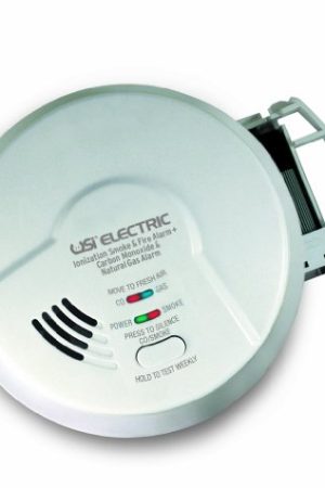 USI Electric MICN109 Hardwired 3-in-1 Alarm - Protects Against Fires, Carbon Monoxide, and Natural Gas
