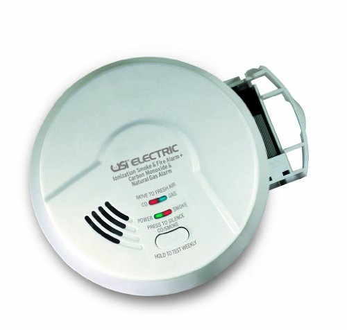 USI Electric MICN109 Hardwired 3-in-1 Alarm - Protects Against Fires, Carbon Monoxide, and Natural Gas