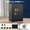 Diosmio Safe Box Home Safe 4.2Ct – Fireproof Waterproof Double Lock Safe, HD LCD Screen, Fireproof Bag - Image 9