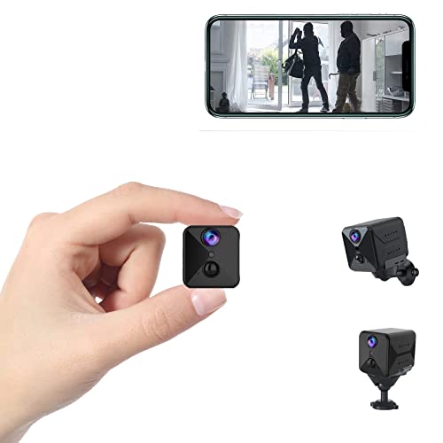 2023 Upgraded Spy Camera WiFi Hidden Camera - 4K Mini Security Nanny Camera, 100 Days Standby, AI Motion Detection, Night Vision, Real-Time Surveillance Indoors