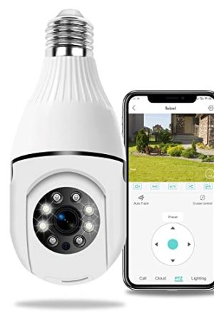 Qilmy Pan Tilt Security Camera: Full-HD 1080P, Wireless Wi-Fi, Motion Detection, and Remote Viewing