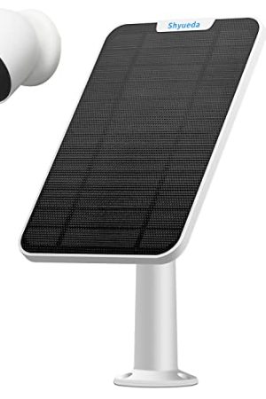 4W Solar Panel Charging Compatible with Google Nest Camera Outdoor & Indoor (Battery Version), IP65 Weatherproof