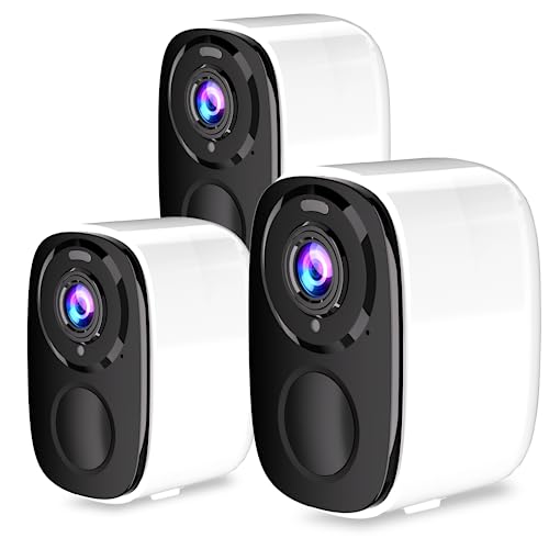 BW4-N-White-3Pack: 5MP Wireless Battery Powered