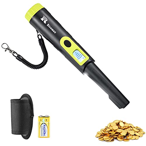 RM RICOMAX Metal Detectors Pinpointer - Portable, Waterproof, and Lightweight Treasure Hunting Tool