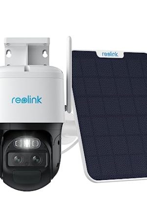 REOLINK TrackMix LTE+SP - 4G Cellular Security Camera Outdoor, 2K PTZ Camera, Auto Tracking