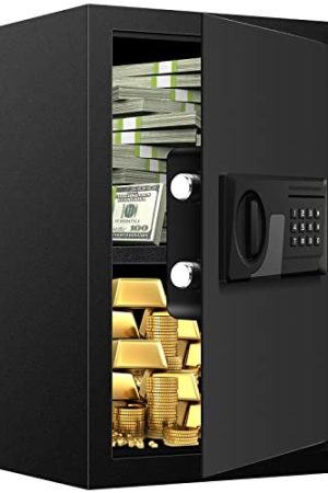 2.5 Cu ft Large Fireproof Safe Box - Digital Home Security Safe for Valuables, Firearms, and Documents