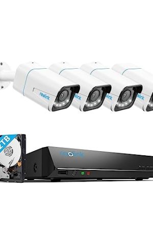 Reolink 4K PoE Security Camera System - Outdoor Surveillance, 5X Zoom, Motion Spotlights