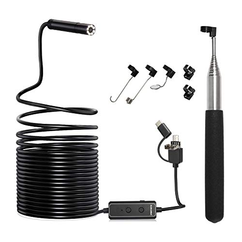 XpertMatic F160: 2.0MP HD Endoscope, WiFi Connectivity, and 16.4FT Large Focal Range - Perfect Inspection Tool for iPhone, Android, PC, and MacBook