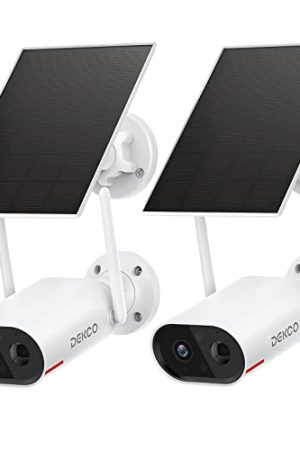 DEKCO Security Cameras Wireless Outdoor - 2K Solar Camera for Home Security with Two-Way Audio, Smart Human Detection, Simple Setup, and Night Vision WiFi