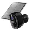 2K QHD Solar Security Camera with 5200mAh Battery - Uninterrupted Surveillance and Color Night Vision - 1PACK (Black) - Image 8