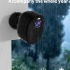 2K QHD Solar Security Camera with 5200mAh Battery - Uninterrupted Surveillance and Color Night Vision - 1PACK (Black) - Image 3