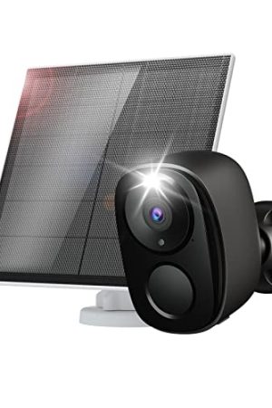 Solar-Powered Wireless Security Camera - 2K Clarity,