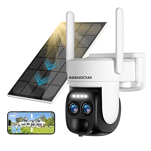 [8X Zoom] 4K Solar Security Cameras – Unparalleled Surveillance for Home Protection