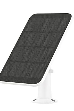 Portable Solar Panel for Security Camera Outdoor Wireless, Solar Battery Charger with 10ft Cable and Adjustable Bracket