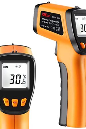 Infrared Thermometer Gun: Precise -58°F to 788°F Measurements, Ideal for Cooking, BBQ, Pizza Oven, Grill, and Engine