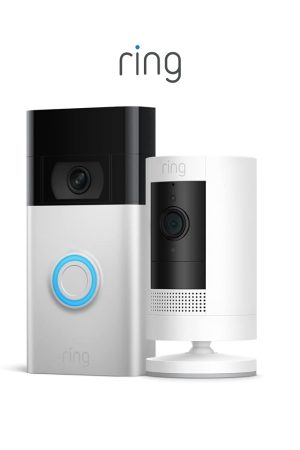 Crystal-Clear Vision: Ring Video Doorbell and Stick Up Cam Bundle