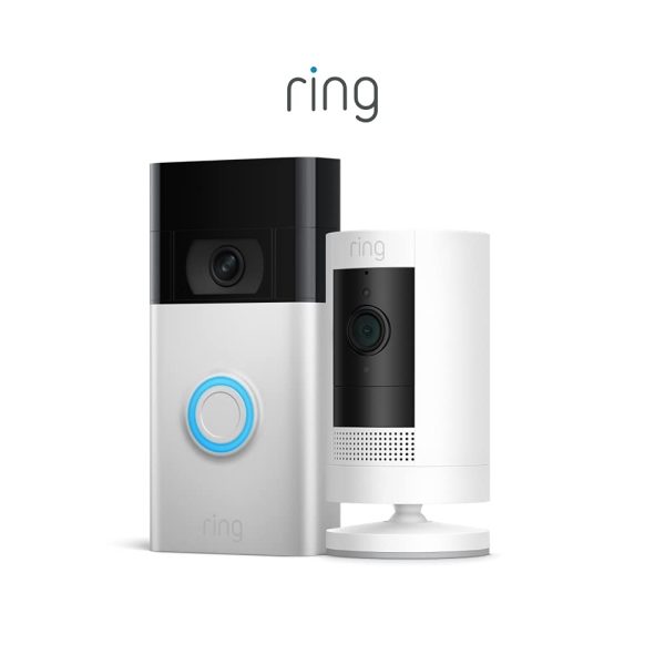 Crystal-Clear Vision: Ring Video Doorbell and Stick Up Cam Bundle