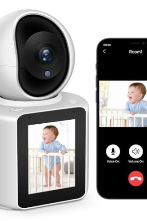 Two-Way Video/Audio Indoor Camera - Your All-in-One Solution for Home Security and Family Connection