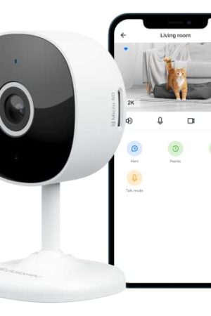 GALAYOU WiFi Camera 2K - Crystal Clear Resolution, 24/7 Motion Alerts, Two-Way Audio, and Seamless Integration with Alexa & Google Home G7!