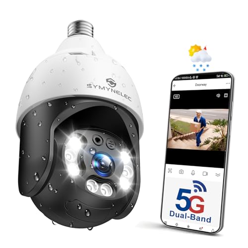 5GHz/2.4GHz Light Bulb Security Camera - Outdoor