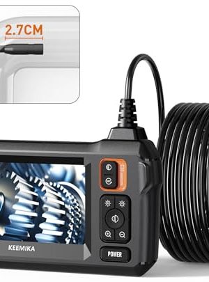 KEEMIKA Industrial Endoscope: Explore with Clarity - 4.3-inch 1080P HD Screen, Waterproof Design, and Versatile Inspection Capability