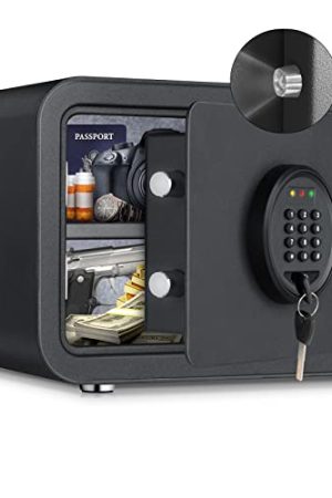 ISLANDSAFE Digital Home Safe - Military-Inspired Design, Small and Portable, Triple Safety Open System