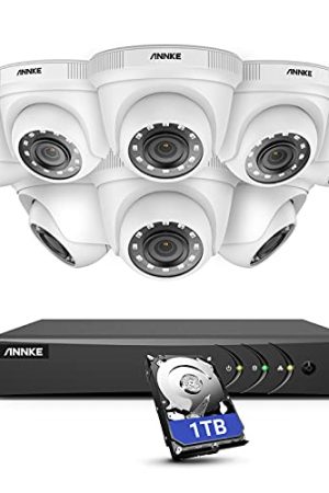 ANNKE 8 Channel Wired CCTV Security Camera System - 3K Lite DVR, 8 HD Weatherproof Cameras, AI Detection, Remote Access, 1TB Storage