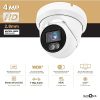 Hikvision/Uniview Compatible 4MP PoE IP Turret Dome Camera – Crystal Clear Resolution, Audio Capabilities, and 98ft IR Night Vision - Image 2