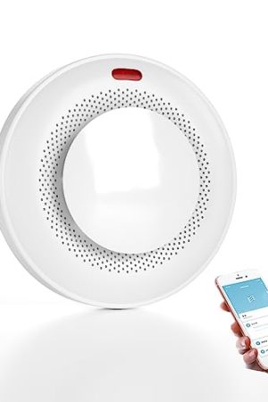 ORIKLON Smart Smoke Detector - WiFi Connectivity and Replaceable Battery for Ultimate Safety