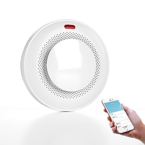 ORIKLON Smart Smoke Detector - WiFi Connectivity and Replaceable Battery for Ultimate Safety