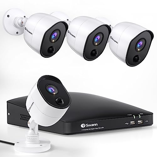 1080p HD DVR Security System - 4 Channel, 4 Cameras