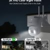 2K Outdoor Security Camera: 360° PTZ, Color Night Vision, Motion Tracking, Two-Way Audio, IP66 Weatherproof, Works with Alexa - Your Ultimate Home Surveillance Solution - Image 2