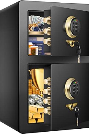 3.7 Cu ft Large Home Safe Fireproof Waterproof with DOUBLE SAFES, Heavy Duty Fireproof Safe Boxes for HOME USE