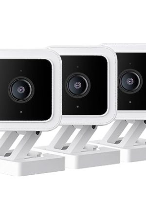 WYZE Cam v3 3-Pack - Color Night Vision, 1080p HD, 2-Way Audio, Alexa Compatible Indoor/Outdoor Cameras