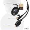 Hikvision/Uniview Compatible 4MP PoE IP Turret Dome Camera – Crystal Clear Resolution, Audio Capabilities, and 98ft IR Night Vision - Image 5