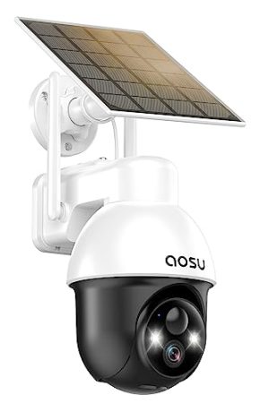 Solar Security Camera Wireless Outdoor - 360-Degree